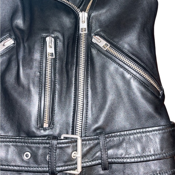 NWOT All Saints Balfern leather biker jacket 
Size US 4 - Picture 12 of 13